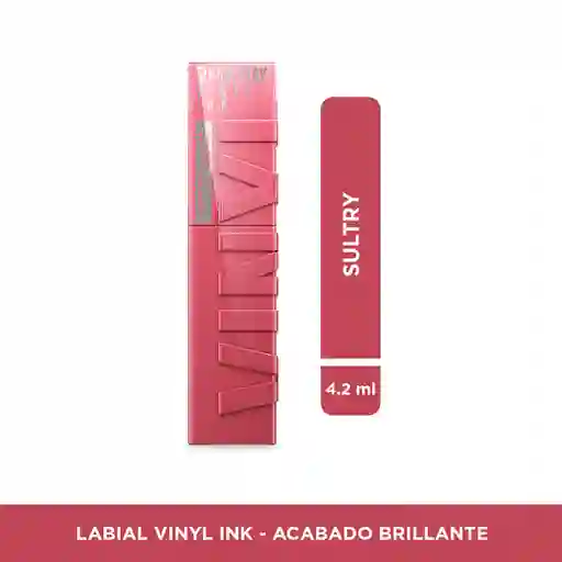 Labial Maybelline Superstay Vinyl Ink Sultry