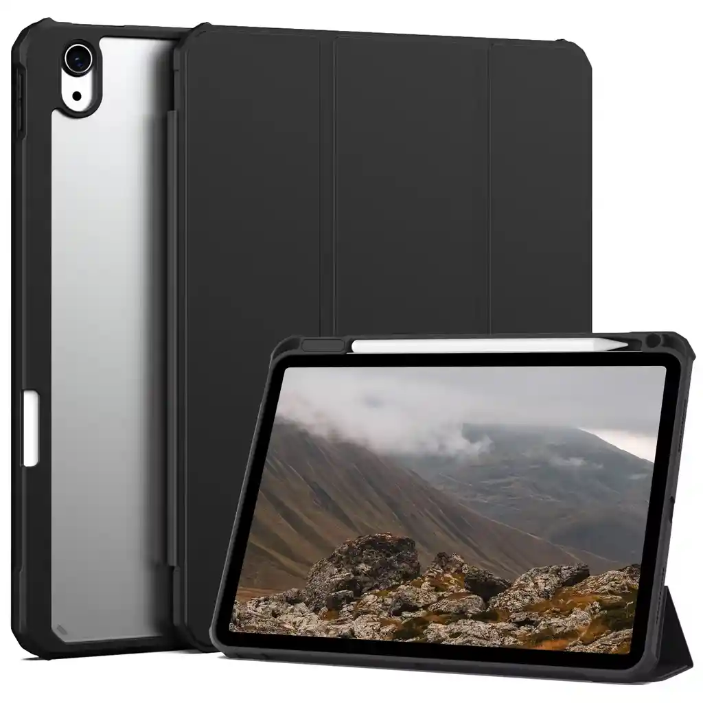 Estuche Protector Smart Clear Magnetico Para Ipad 10.2 7a 8a 9a Generacion – Negro