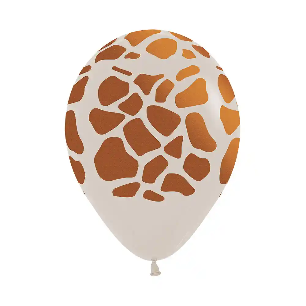 Globos Fashion Animal Print R12 X 50 Unidades Jirafa Sempertex