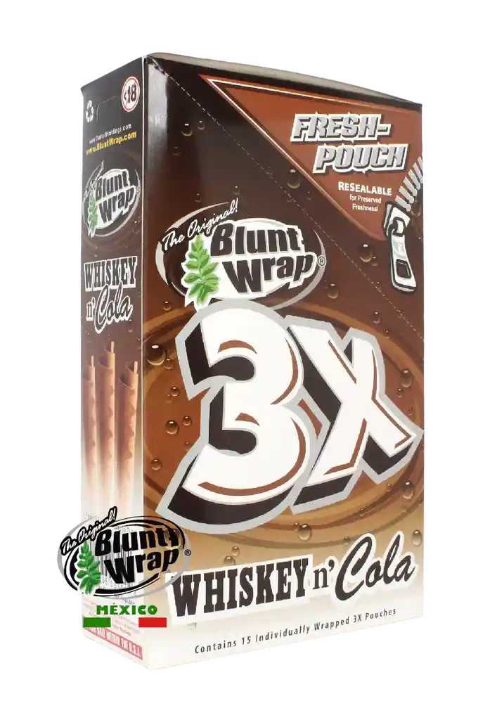 Blunt Wrap X 3 Whiskey N' Cola