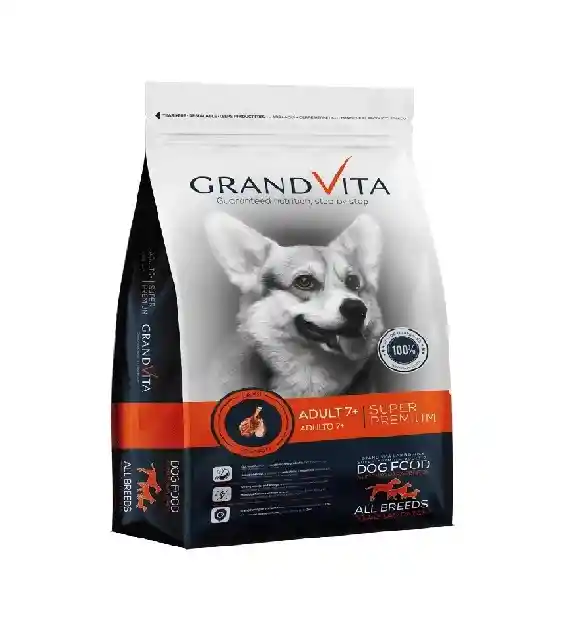 Grand Vita Alimento Para Perro Adulto 7+ X8kg