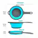 Colador De Silicona Plegable Escurridor De Cocina Multiusos