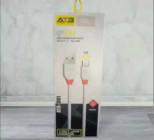 Cable Carga Rapida Atb V8 1 Metro 3.1a