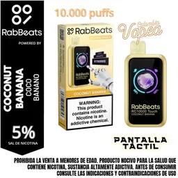 Vape Rabbeats Coconut Banana 10000 Puffs 5%