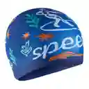 Speedo Gorro De Natacion Junior Printed Silicona Piscina Entrenamiento