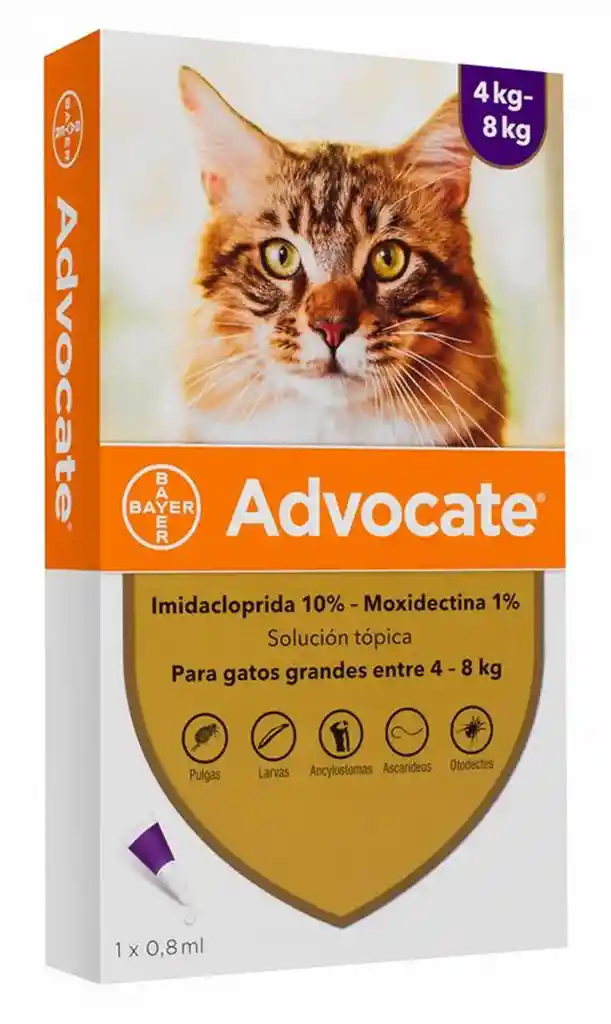 Advocate Pipeta Gato Hasta 8 Kg