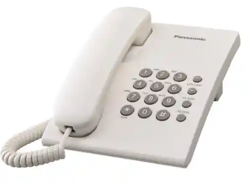 Teléfono Alambrico Panasonic Ts500 Blanco