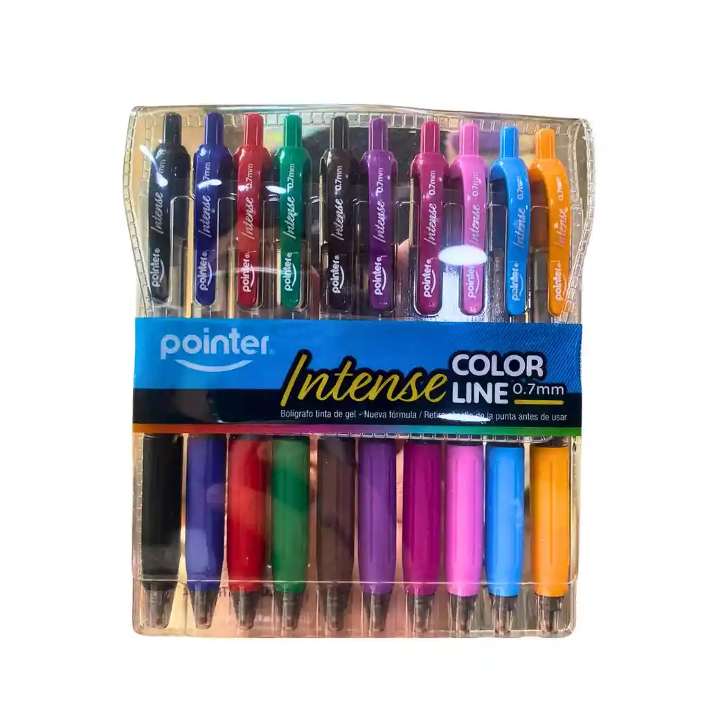 Lapicero Tinta Gel Bolígrafo X 10 Colores 0,7mm