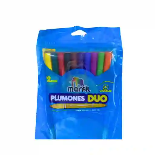 Plumon Doble Punta X 10 Marfil