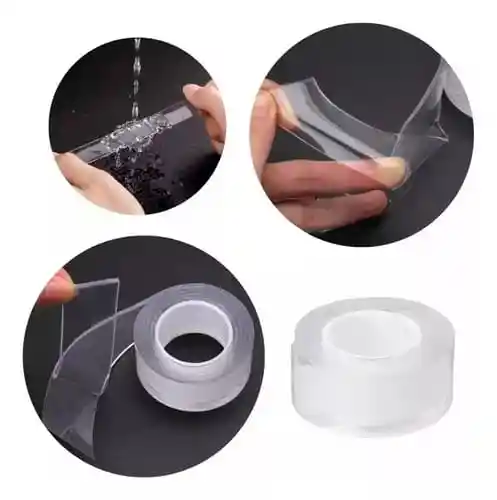 Cinta De Silicona Doble Faz Transparente - Ivy Grip Tape 3 Mts.