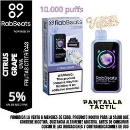 Vape Rabbeats Citrus Grape 10000 Puffs 5%