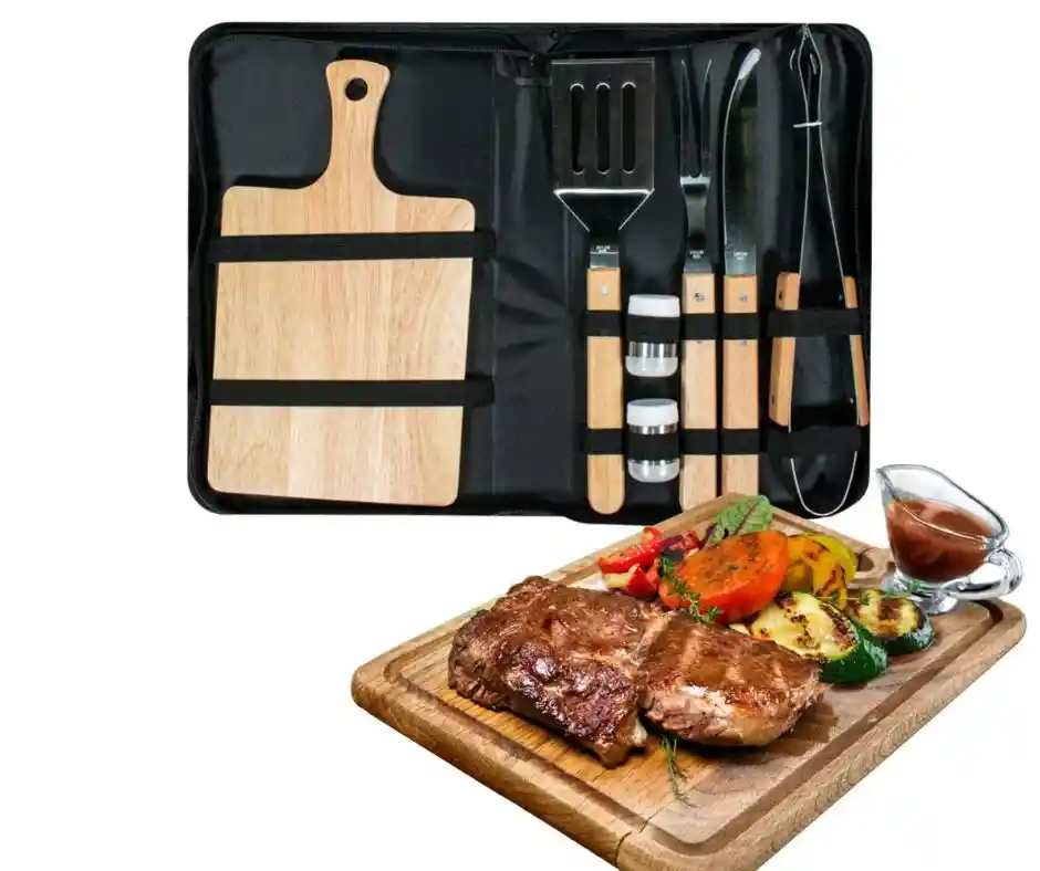 Utensilios De Asado Bbq Set X 7 Piezas.