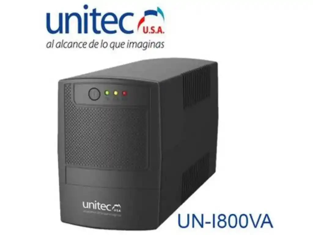 Ups Interactiva Unitec 850 Led / 600va - 6 Tomas