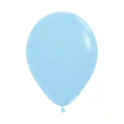 Globos Azul Pastel Mate R9 X 12 Unidades Sempertex
