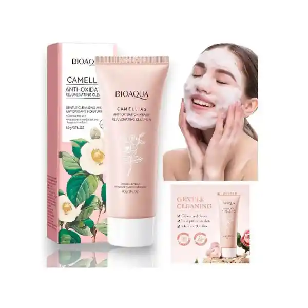 Jabon Limpiador Facial Antioxidane Esencia De Camelias Bioaqua