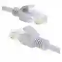 Cable De Red Utp Categoria 6 Blanco De 3 Metros