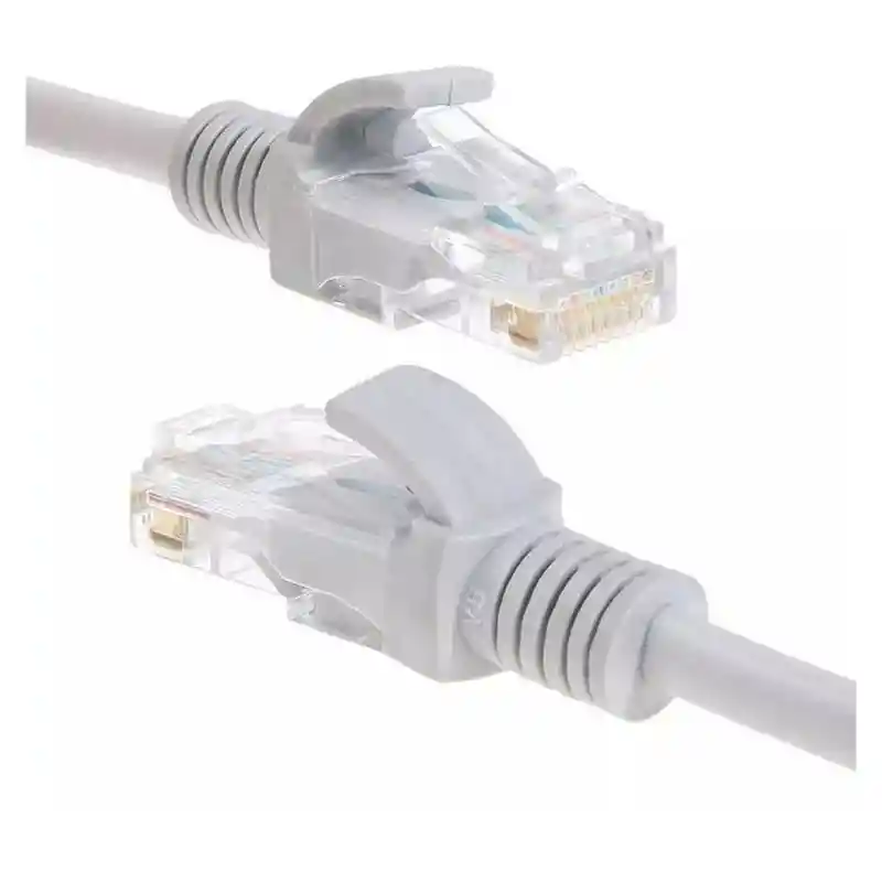 Cable De Red Utp Categoria 6 Blanco De 3 Metros