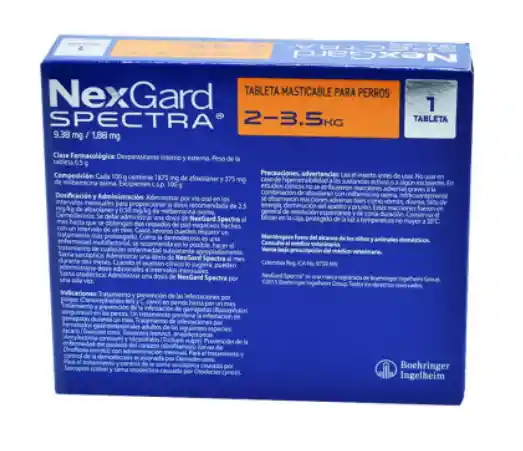 Nexgard Spectra Para Perros De 2 A 3.5 Kg