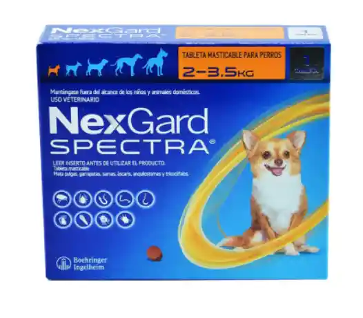 Nexgard Spectra Para Perros De 2 A 3.5 Kg