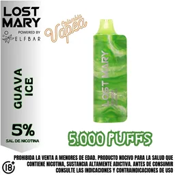 Vape Lost Mary Guava Ice 5000 Puffs 5%