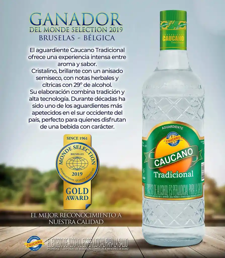 Aguardiente Caucano Tradicional 375ml