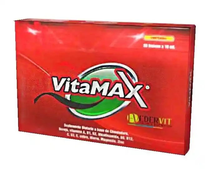 Vitamax X 20 Frascos De 10ml. Edv