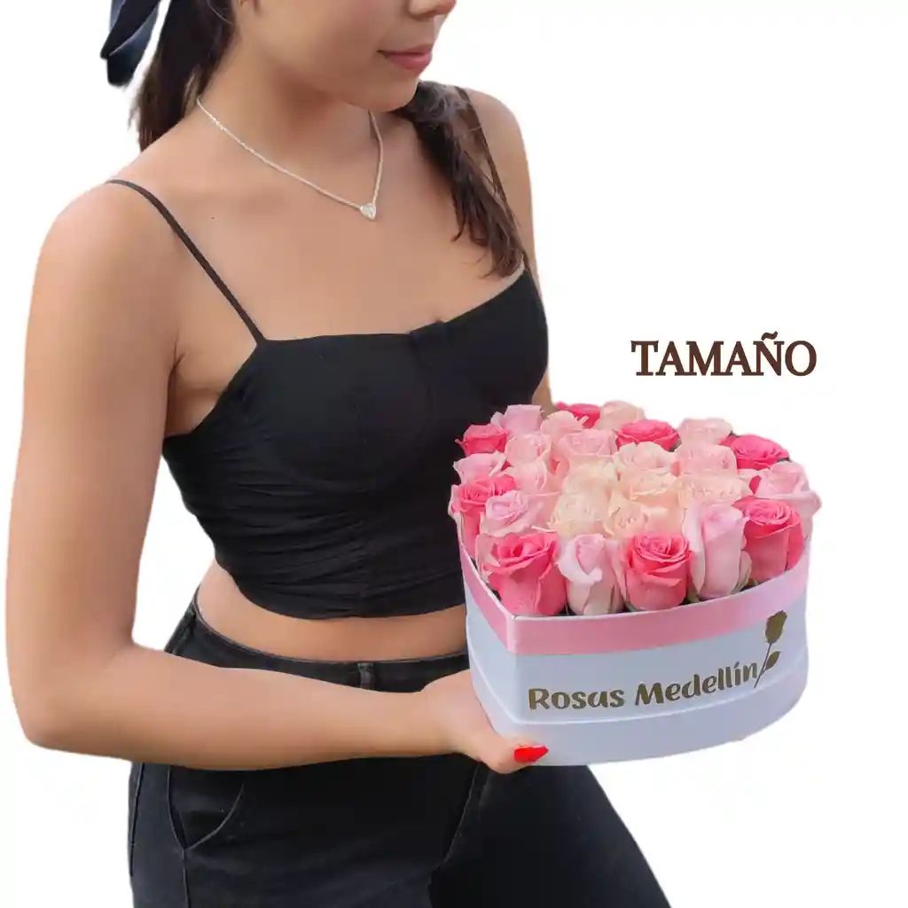 Corazón Mitad Rosas Y Chocolates Ferrero Rocher