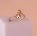 Anillo Huella Corazón Dorado