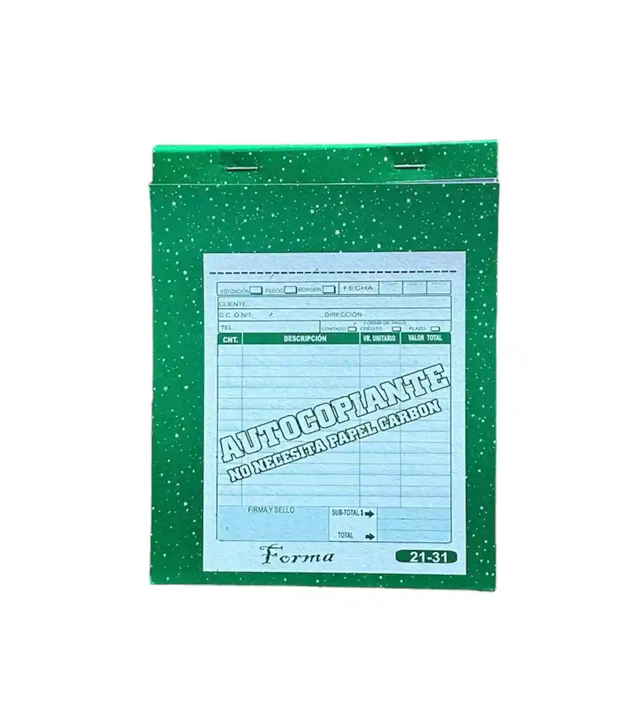 Talonario Autocopiante Facturero