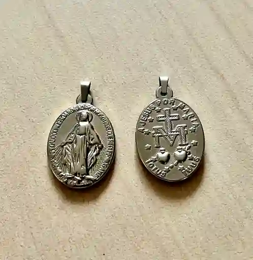 Dije Grande Medalla Virgen La Milagrosa