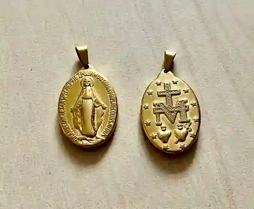 Dije Mediano Medalla Virgen La Milagrosa