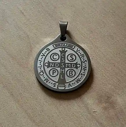 Dije Grande Medalla De San Benito Abad