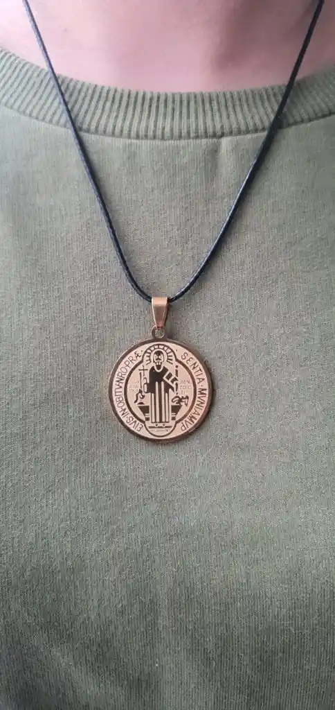 Dije Grande Medalla De San Benito Abad