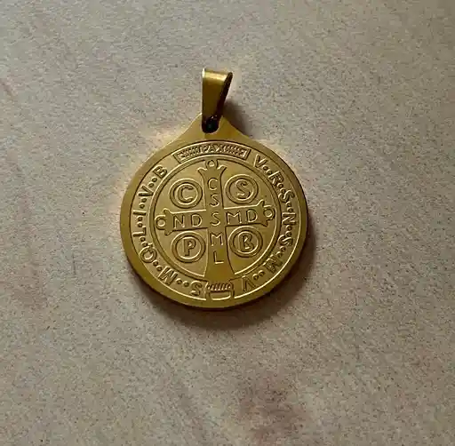 Dije Grande Medalla De San Benito Abad