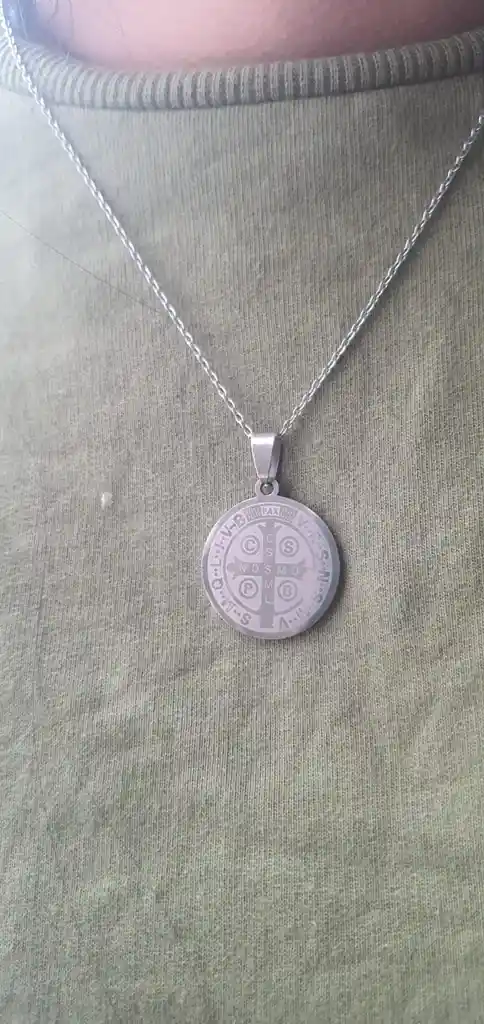 Dije Grande Medalla De San Benito Abad