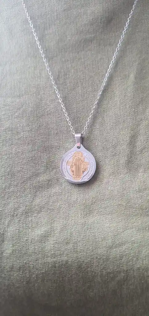 Dije Mediano Medalla De San Benito Abad