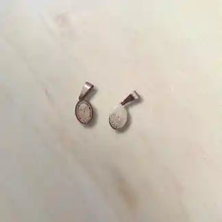 Dije Pequeño Señor De Los Milagros Y Virgen Maria