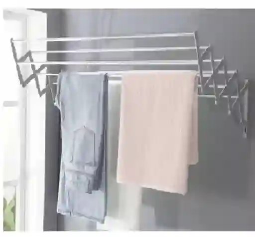 Tendedero De Ropa Plegable 80cm Largo X 60cm Ancho Color Gris