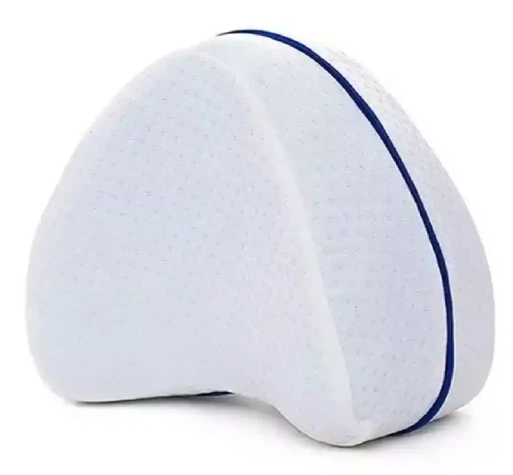 Pierna Cojin Triangular Almohada Ortopédica Para Piernas Color Blanco