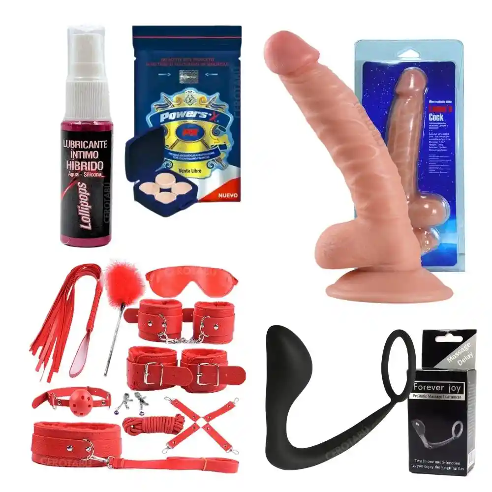 Kit Homosexual 14 Piez Bondage Juguete Sexual Parejas