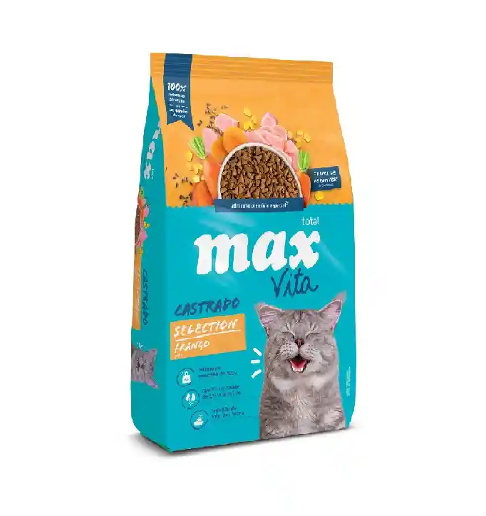 Max Vita Cat Castrado Selection X 1kg (pollo)