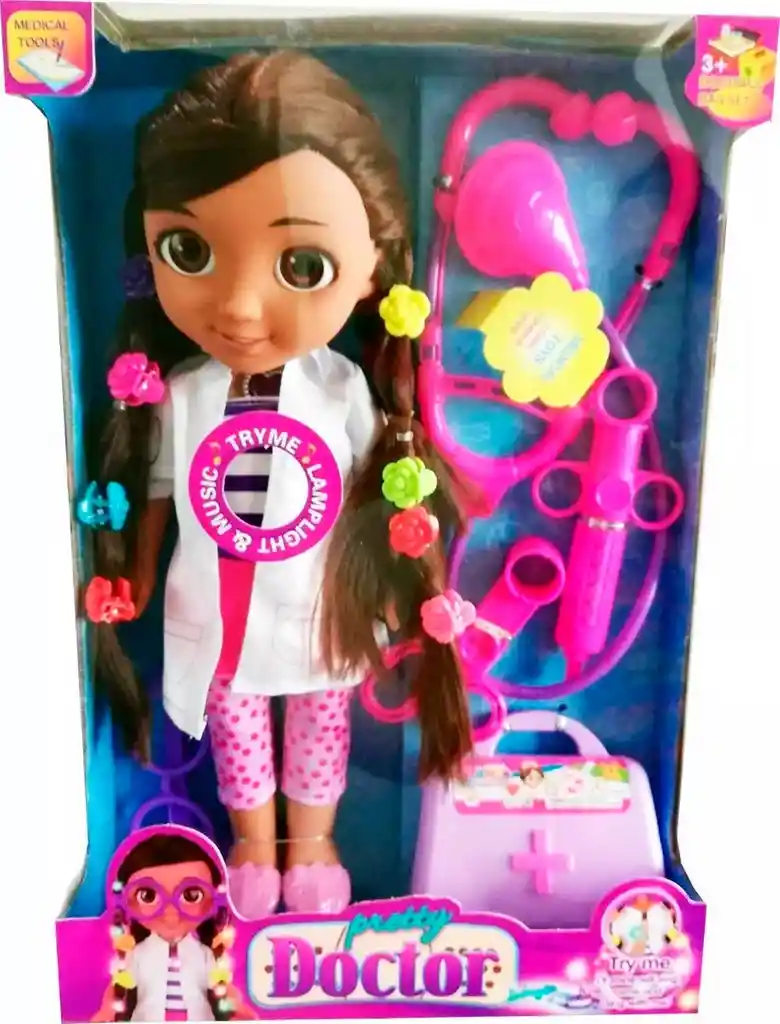 Muñeca Doctora Juguete Sonido Accesorios Niñas Infantil