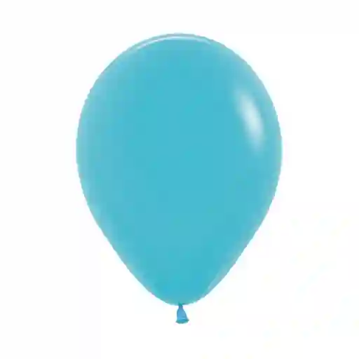 Globos Azul Caribe Fashion R12 X 12 Unidades Sempertex