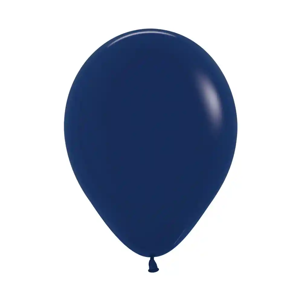 Globos Azul Naval Fashion R12 X 12 Unidades Sempertex