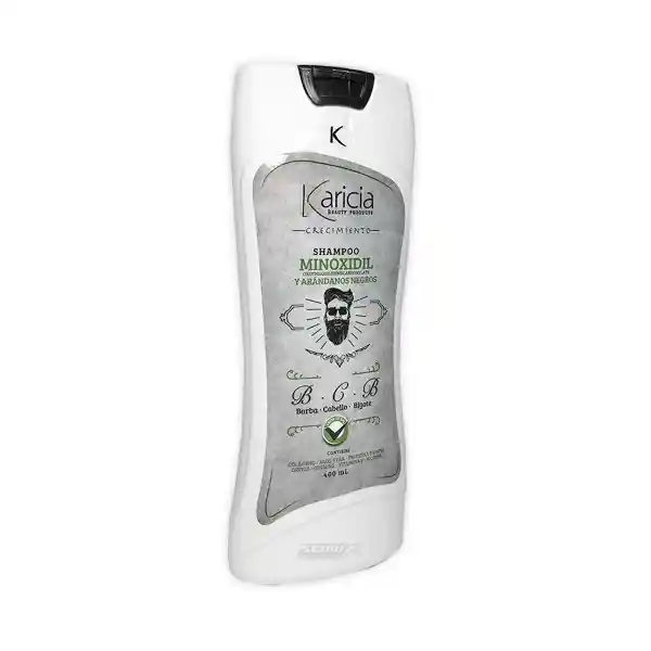 Shampoo Masculino Karicia Crecimiento: Cabello, Barba Y Bigote