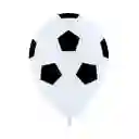 Globos Fashion Blanco Balón De Futbol R12 X 12 Unidades Sempertex