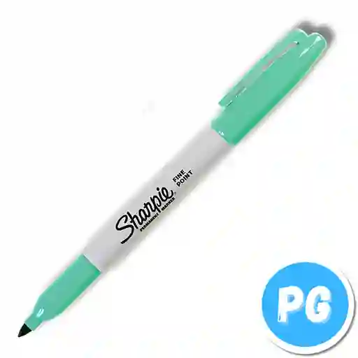 Marcador Sharpie Punta Fina Verde Menta