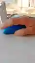Mouse Inalámbrico Azul Semi Plano Aoas De 2.4ghz 1600dpi 10m