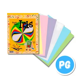 Block De Papel Iris En Tonos Pastel X35 Unds Carta Surtido