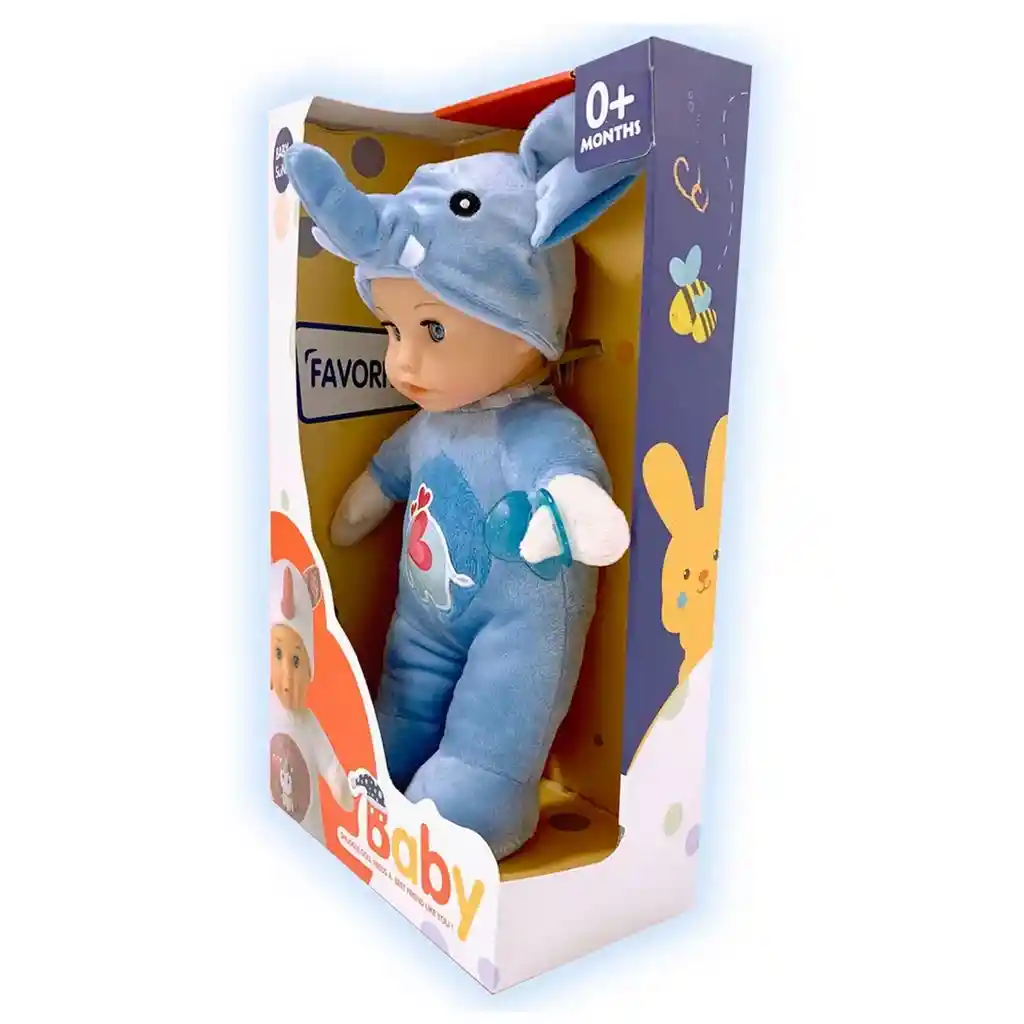 Muñeco Bebe Niñas Mi Baby Sonido Felpa Juguete Elefante